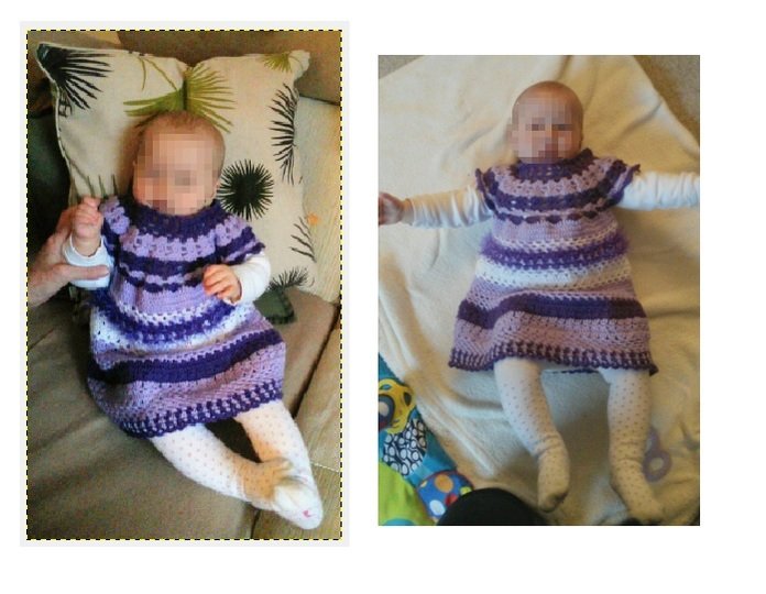 Babykleid, Tunika, Gr. 68 bis Gr. 80