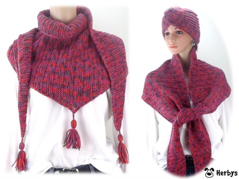 Strickanleitung Dreieckstuch "1001 Nacht"