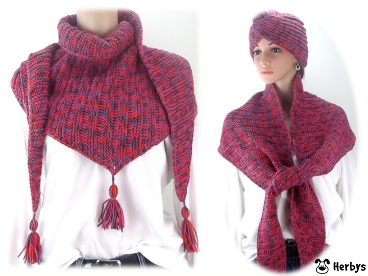 Strickanleitung Dreieckstuch "1001 Nacht"