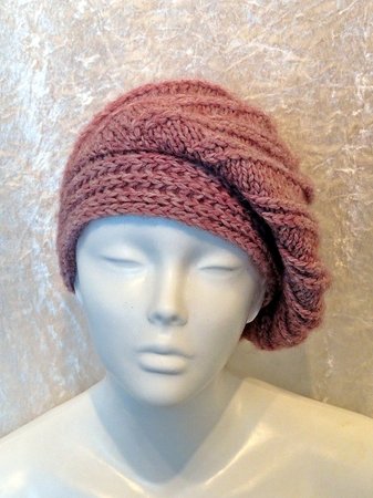 Knitting pattern hat, beanie, slouch, toque Varya