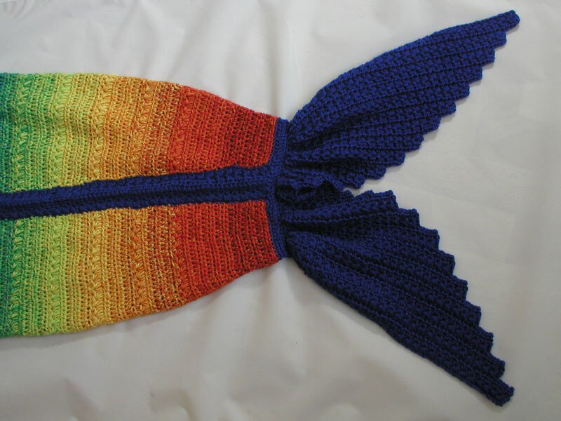 Regenbogen-Meerjungfrauendecke - Bild 3