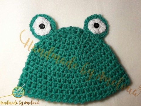 Kostenlose Baby / Kinder / Neugeborenen Frosch Mütze