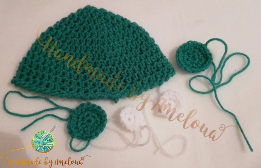 Kostenlose Baby / Kinder / Neugeborenen Frosch Mütze