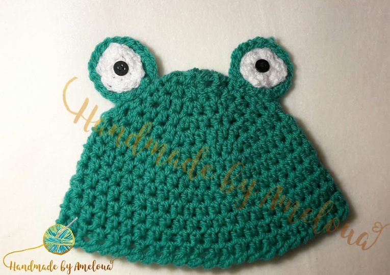 Kostenlose Baby / Kinder / Neugeborenen Frosch Mütze