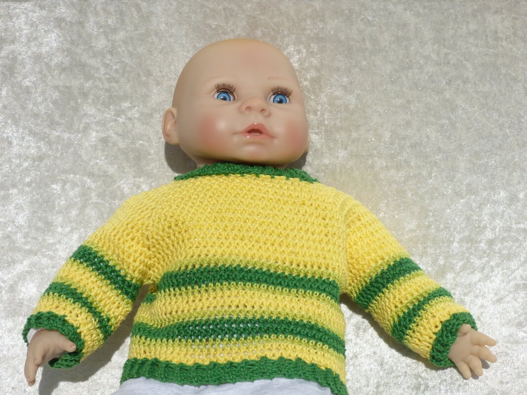 Häkelanleitung -  Basic Pullover - alle Größen - sehr einfach