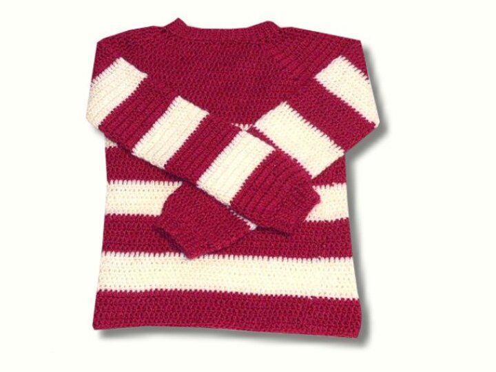 Häkelanleitung -  Basic Pullover - alle Größen - sehr einfach