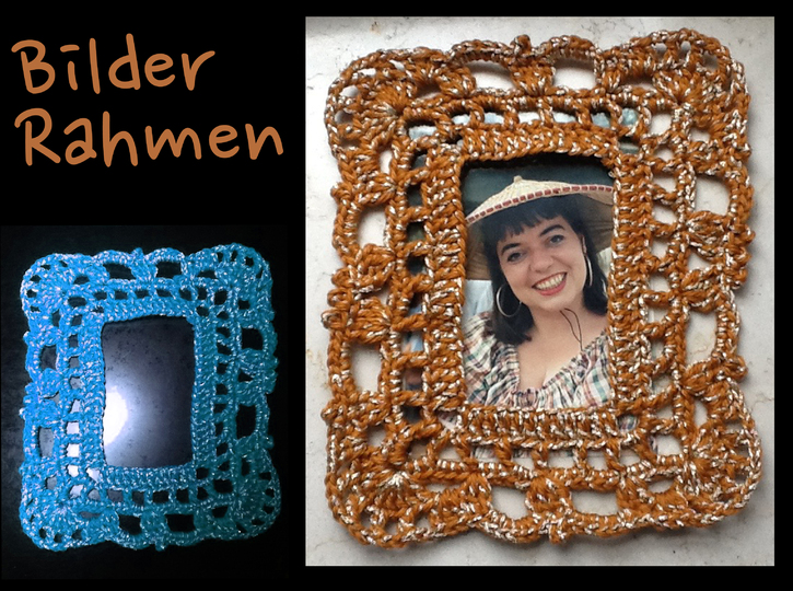 gehäkelter Bilderrahmen