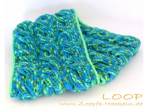 Mod. 001 - Häkelanleitung - Loop mit Zopfmuster