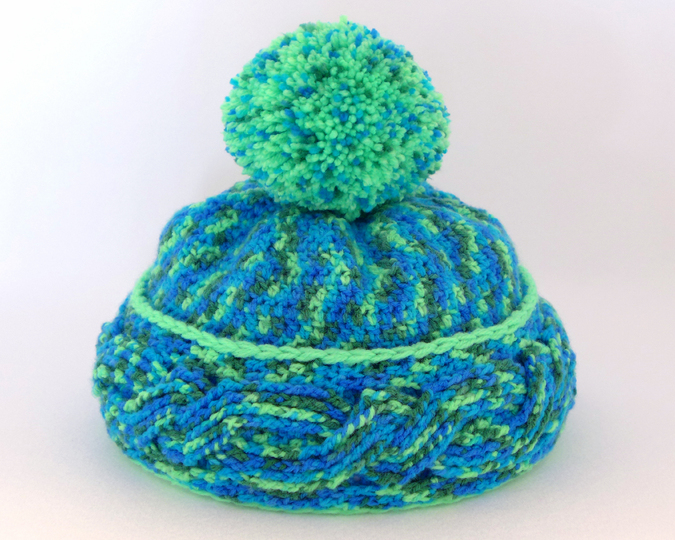 Mod. 004 - Häkelanleitung - Winterset mit Zopfmuster