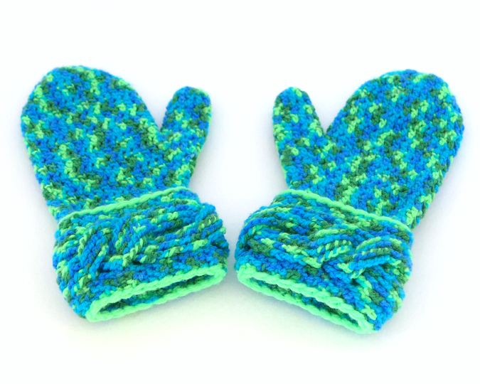 Mod. 004 - Häkelanleitung - Winterset mit Zopfmuster