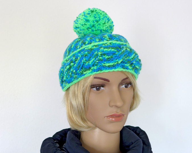 Mod. 004 - Häkelanleitung - Winterset mit Zopfmuster