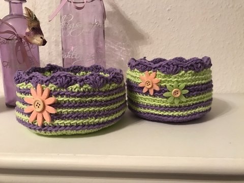 Häkelanleitung Körbchen/Utensilo "Spring"