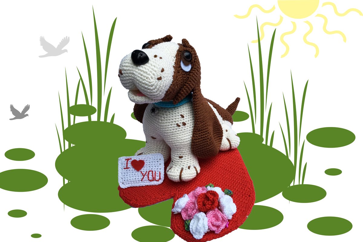 Bruno - Valentine´s day dog Pattern