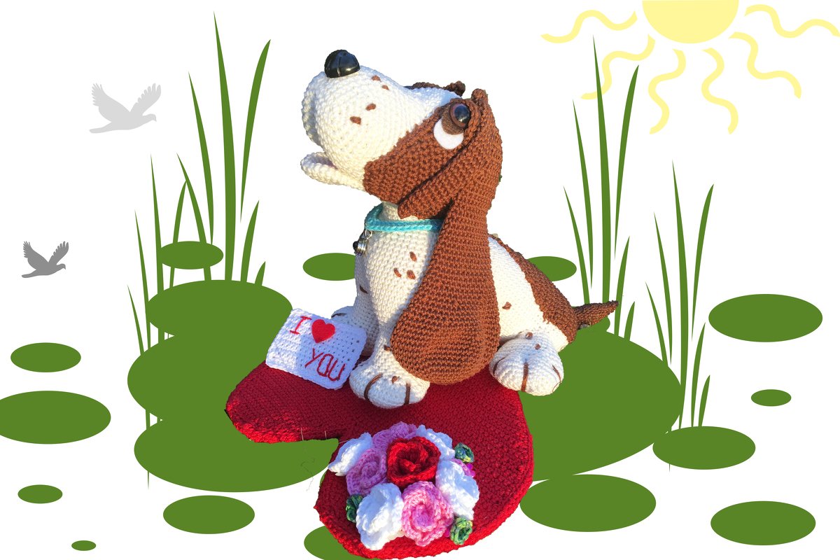 Bruno - Valentine´s day dog Pattern