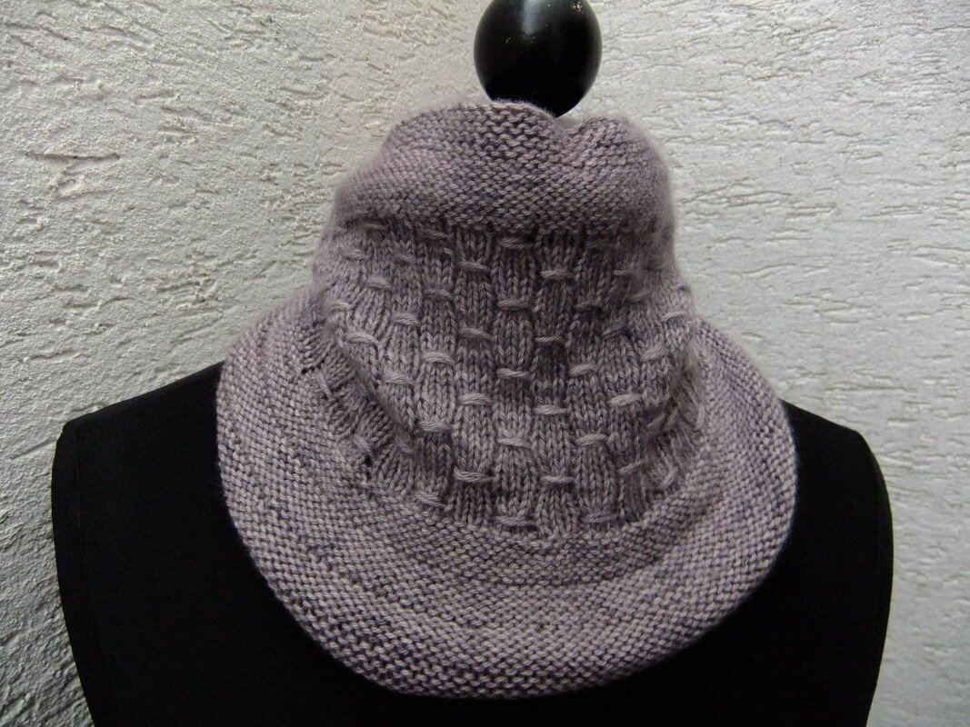 gestrickter einfacher Cowl beidseitig tragbar - Bild 5
