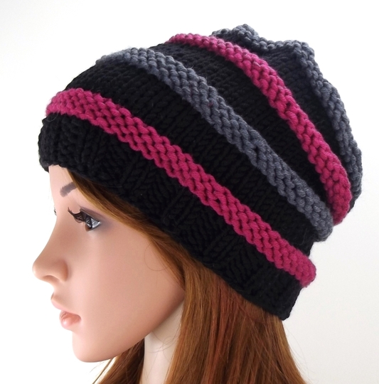 Strickanleitung Beanie "Wurm"