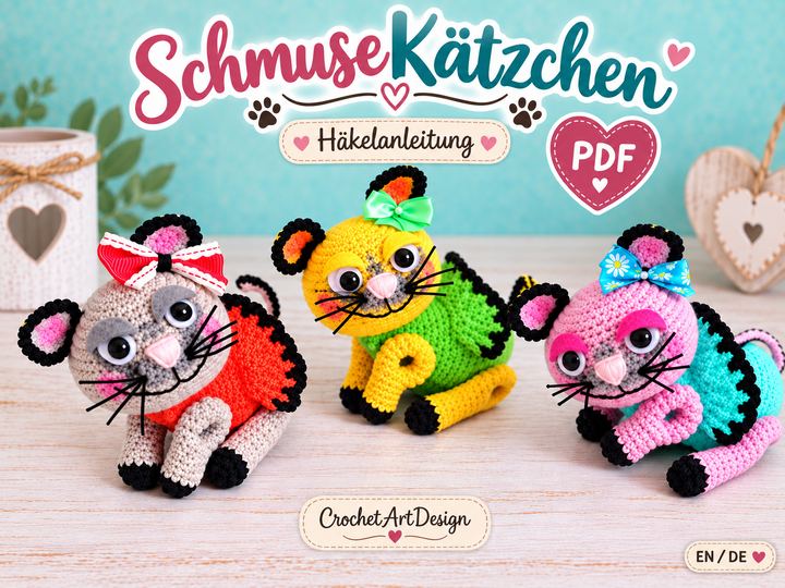 Cuddle Kittens Crochet Pattern PDF