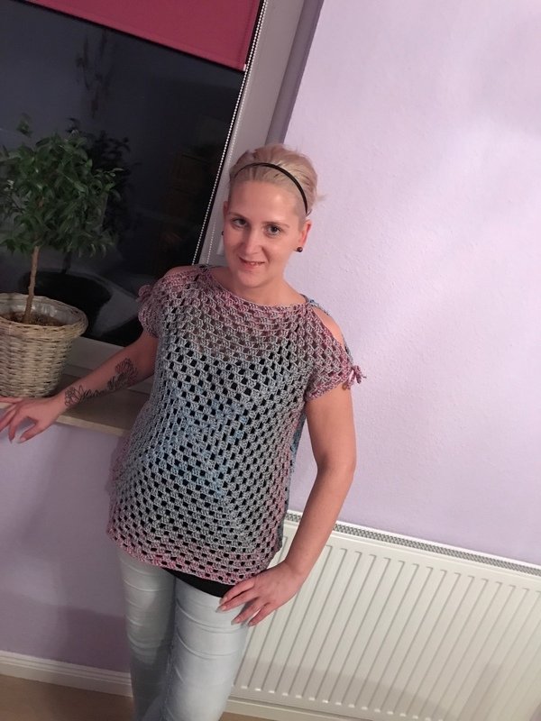 Häkelanleitung Shirt "Granny" - einfach, schnell, jede Größe 