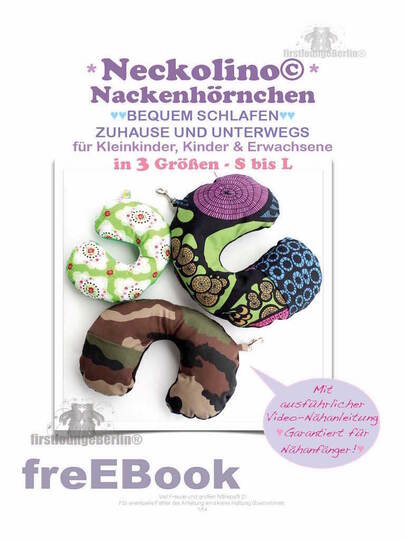 Neckolino Nackenhörchen freE-Book in 3 Größen S-L mit VIDEO-Anleitung