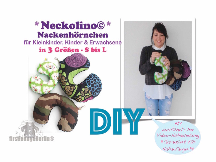 Neckolino Nackenhörchen freE-Book in 3 Größen S-L mit VIDEO-Anleitung