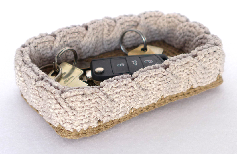 Mod. 010 - Häkelanleitung - Schale mit Zopfmuster