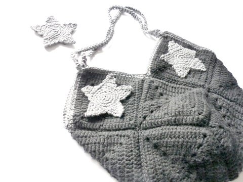 Tasche aus Granny häkeln mit Sternen, E-Book