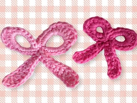 Schleifen in 2 Größen Häkelanleitung