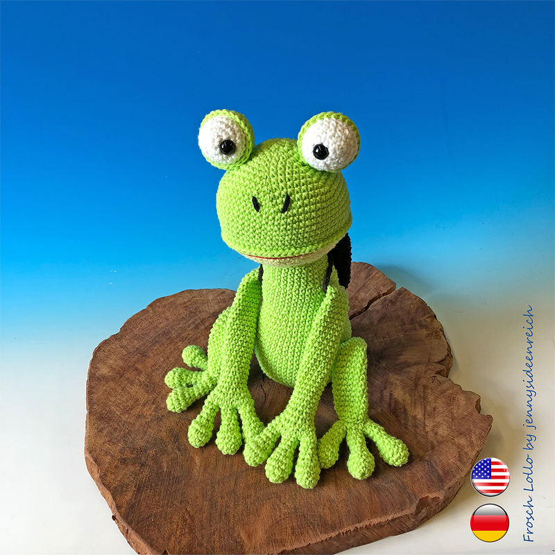 Amigurumi frogg Lollo by jennysideenreich, crochet pattern - Image 2