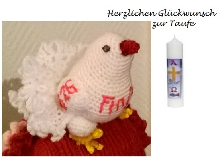 Tauben als Tauf- Hochzeitsgeschenk, 