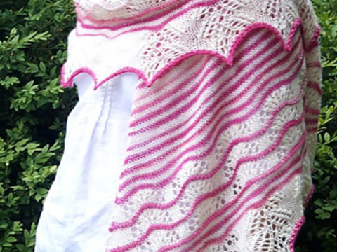 Strickanleitung Tuch "Hopeless Romantic"