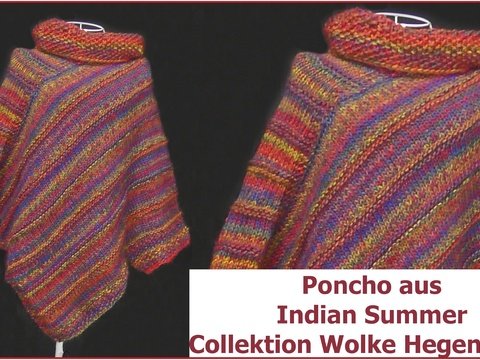 Poncho aus Indian Summer (Wolke Hegenbarth) stricken