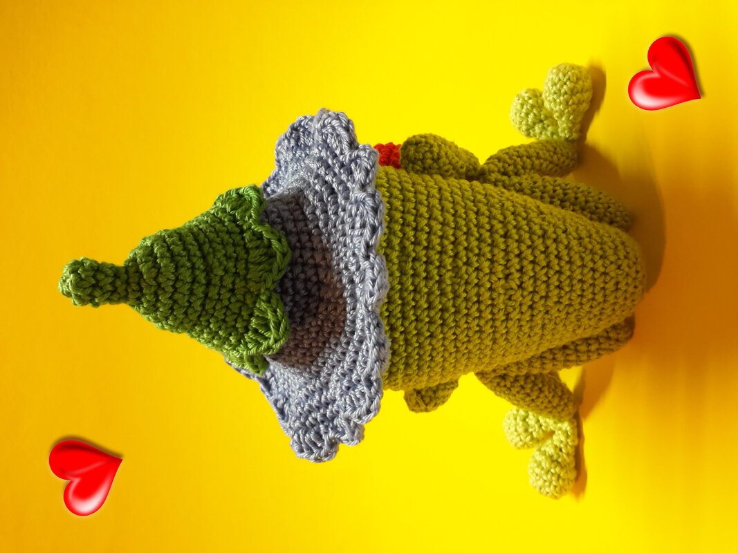 Häkelanleitung Fröschlein Valentin mit Herz in 2 Varianten - Bild 5