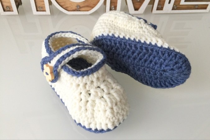 Häkelanleitung Baby Schuhe (0-12 Monate)