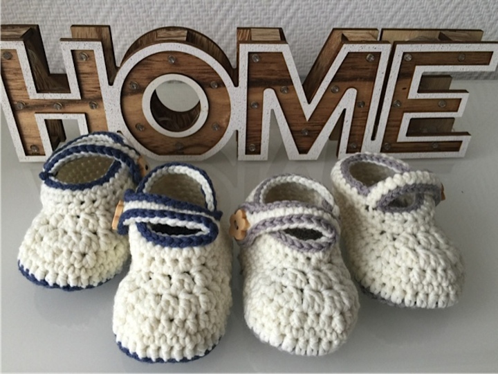 Häkelanleitung Baby Schuhe (0-12 Monate)