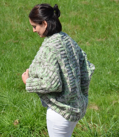 Seelenwärmer Alpina aus Woolly Hugs Sheep gehäkelt