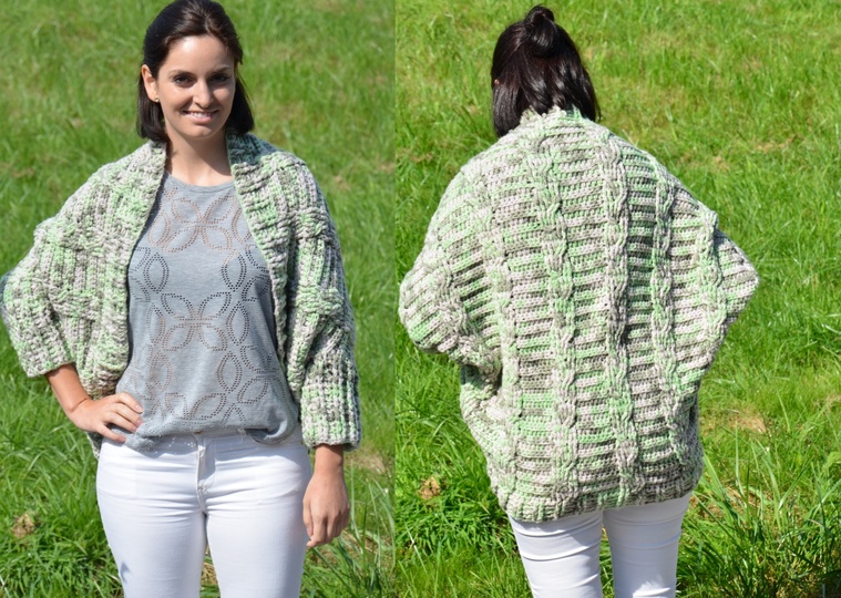 Seelenwärmer Alpina aus Woolly Hugs Sheep gehäkelt