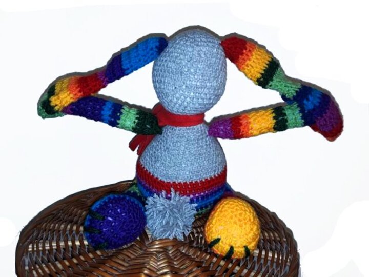 E-Book * LieblingS HARvEY * Amigurumi, HASE, pdf-Datei, Häkelanleitung HASE, Amigurumihase, Regenbogenhase,