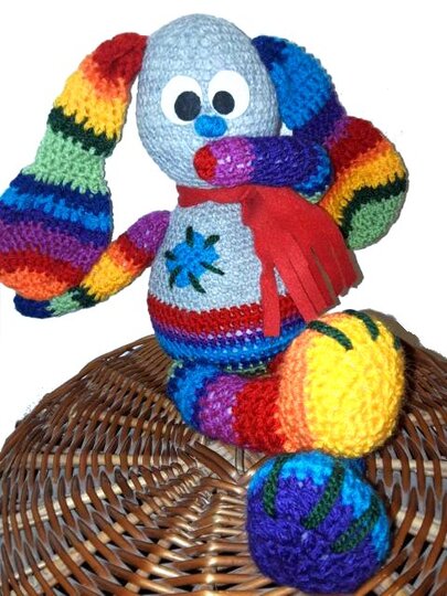E-Book * LieblingS HARvEY * Amigurumi, HASE, pdf-Datei, Häkelanleitung HASE, Amigurumihase, Regenbogenhase,
