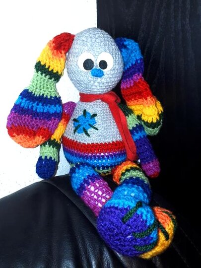 E-Book * LieblingS HARvEY * Amigurumi, HASE, pdf-Datei, Häkelanleitung HASE, Amigurumihase, Regenbogenhase,