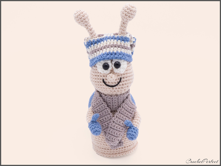 Häkelanleitung: Winterschnecken am Lagerfeuer