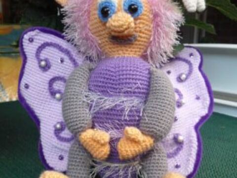 Häkelanleitung Elfe Luna mit Libelle