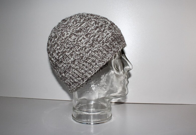Strickanleitung Mütze unisex, Männermütze, Kopfumfang ca. 56 - 60 cm, Rippenquadrate