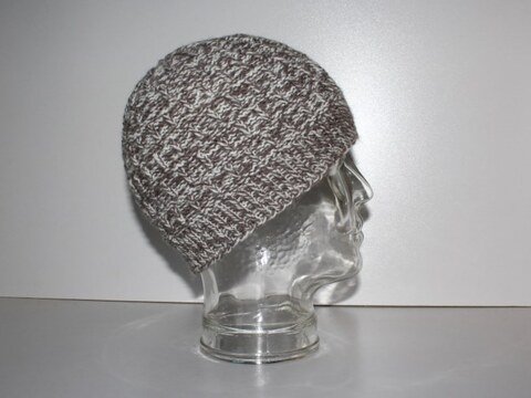 Strickanleitung Mütze unisex, Männermütze, Kopfumfang ca. 56 - 60 cm, Rippenquadrate