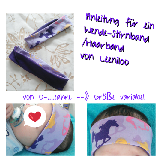 Nähanleitung Wende-Stirnband - schnell genäht