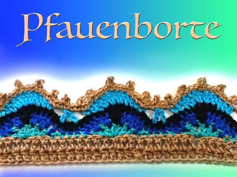 Pfau, Borte , Pfauenborte