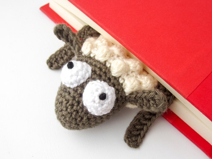 Amigurumi Crochet Sheep Bookmark