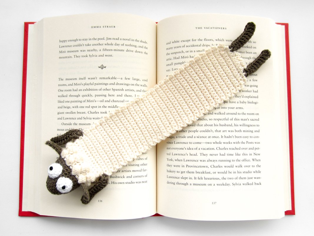 Amigurumi Crochet Sheep Bookmark - Image 7