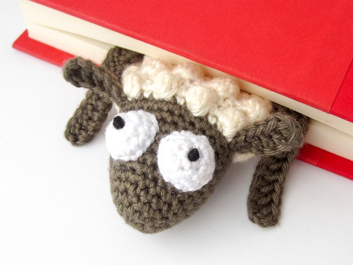 Amigurumi Crochet Sheep Bookmark