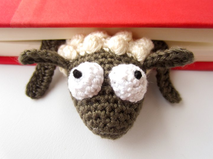 Amigurumi Crochet Sheep Bookmark
