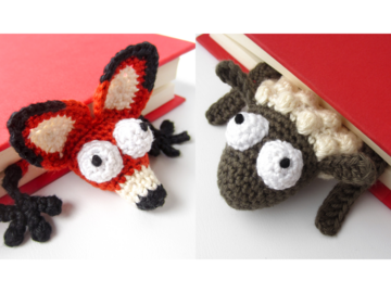 Fox and Sheep Bookmark PDF Crochet Pattern Bundle